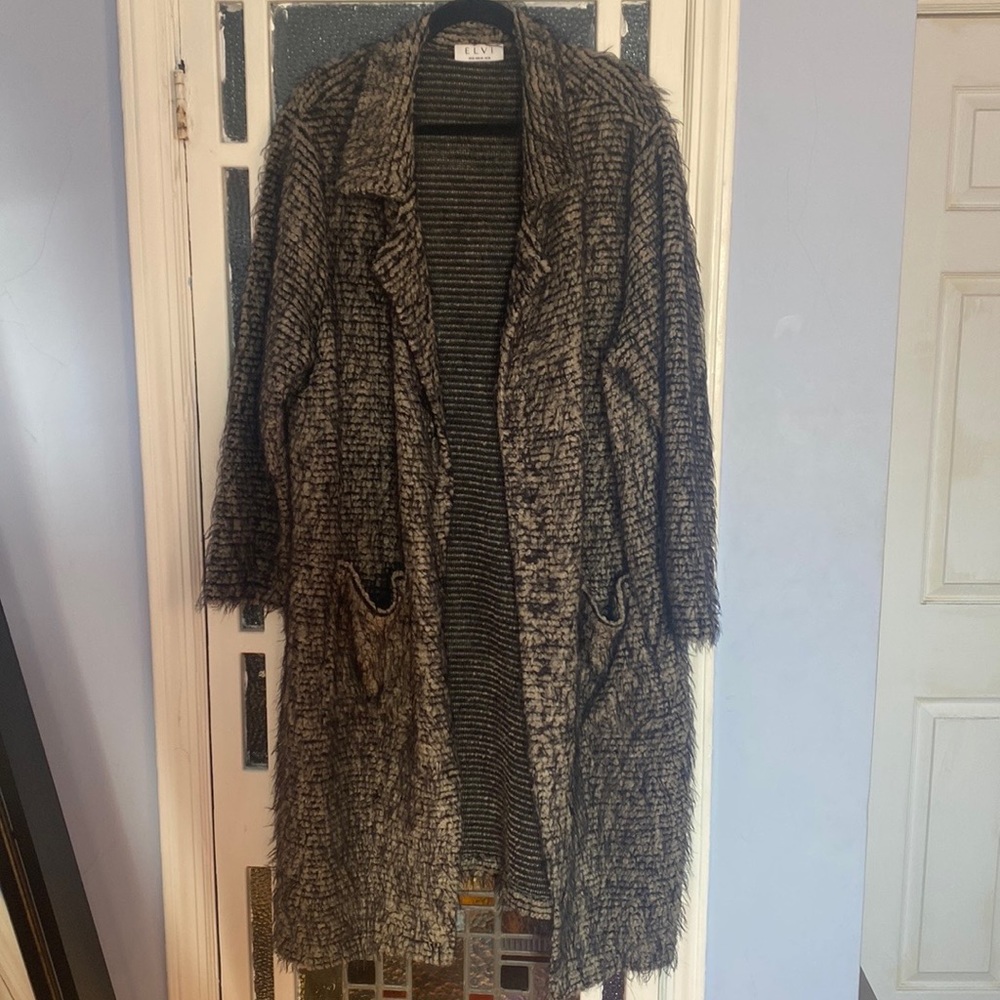 Elvi Uk long textured coat